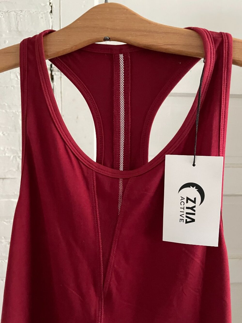 ZYIA Cranberry Effortless High Low Relaxed Fit Women's Tank Top, Long XL - Picture 5 of 10